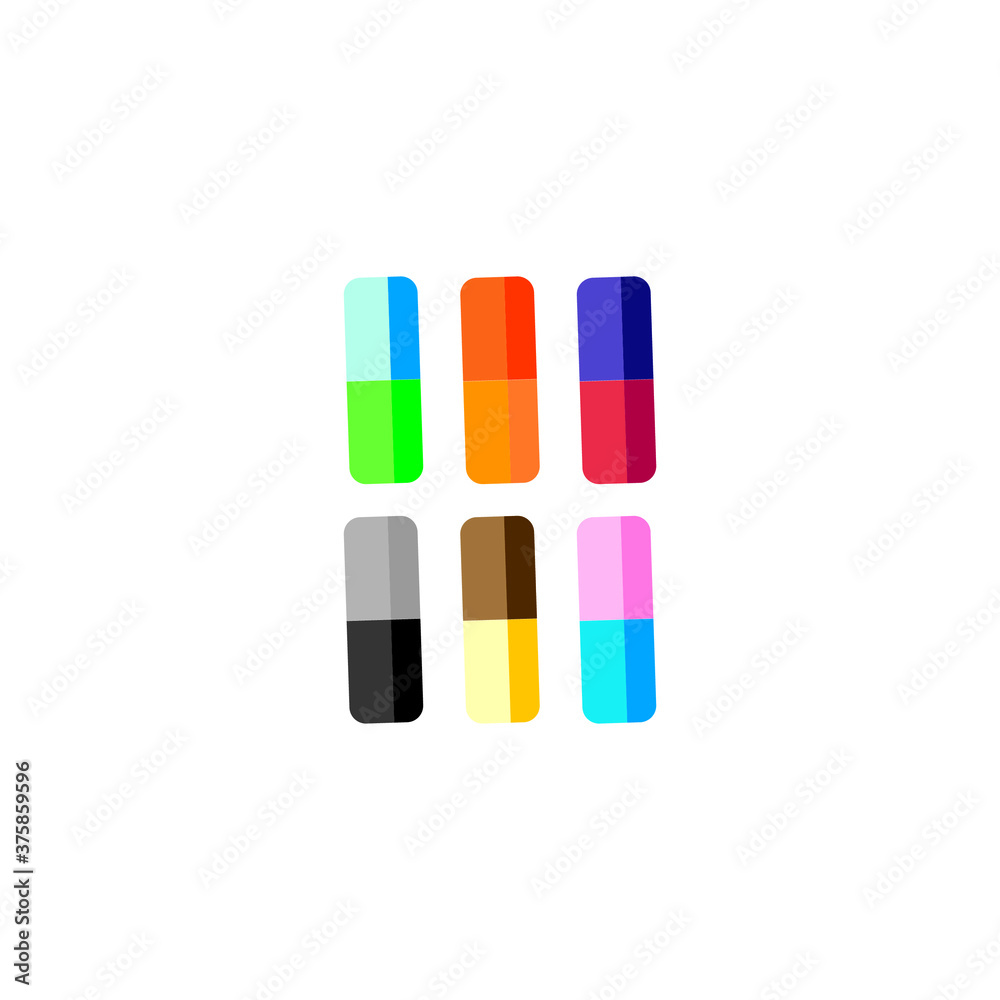 set of markers set of markers