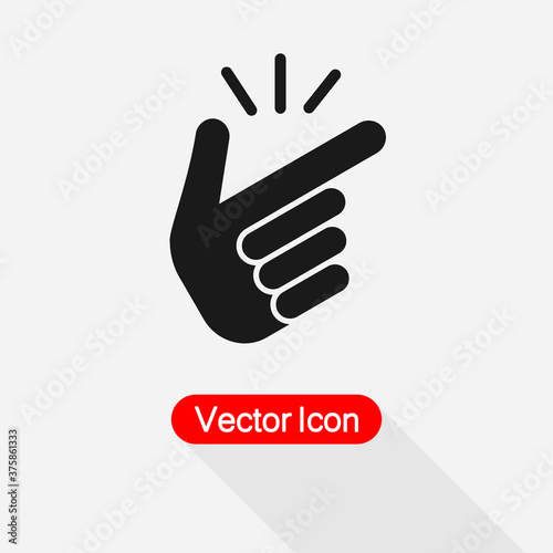 Snap Of The Fingers Icon Vector Illustration Eps10