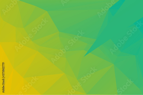 Lime Yellow & Green Abstract Low Poly Geometric Polygonal Background Vector Illustration