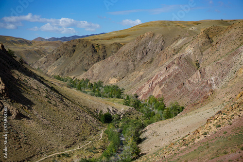 Mountain Altay, mountains landscape, Katun river, Chuya river, Chulyschman valley, travel, tourism