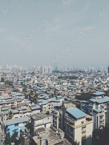 aerial view of the city Mumbai