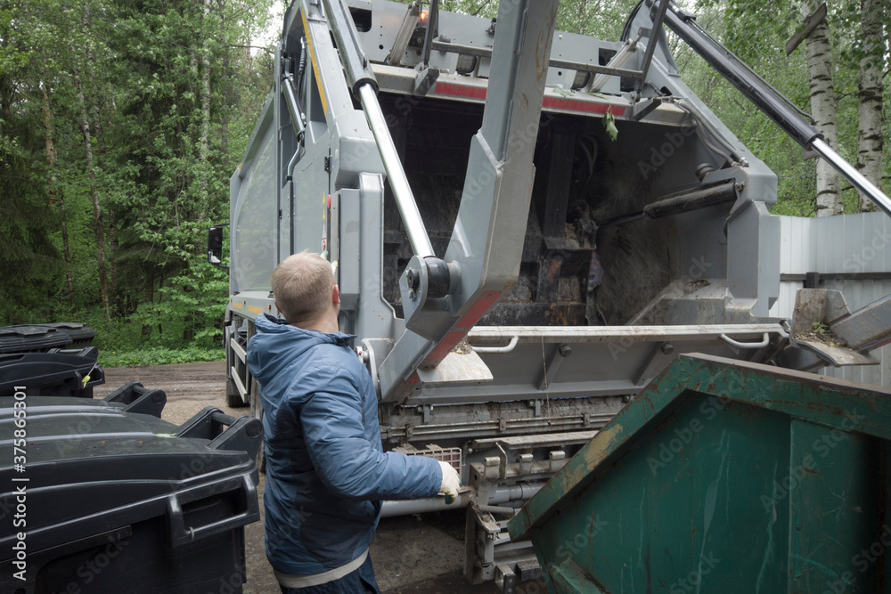 Garbage truck operator Garbage truck operator