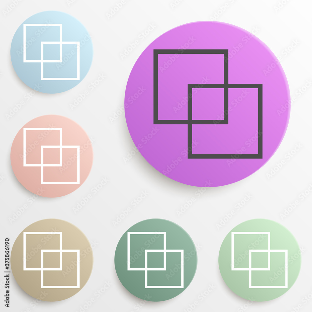 layers of documents badge color set. Simple glyph, flat vector of web icons for ui and ux, website or mobile application layers of documents badge color set. Simple glyph, flat vector of web icons for ui and ux, website or mobile application