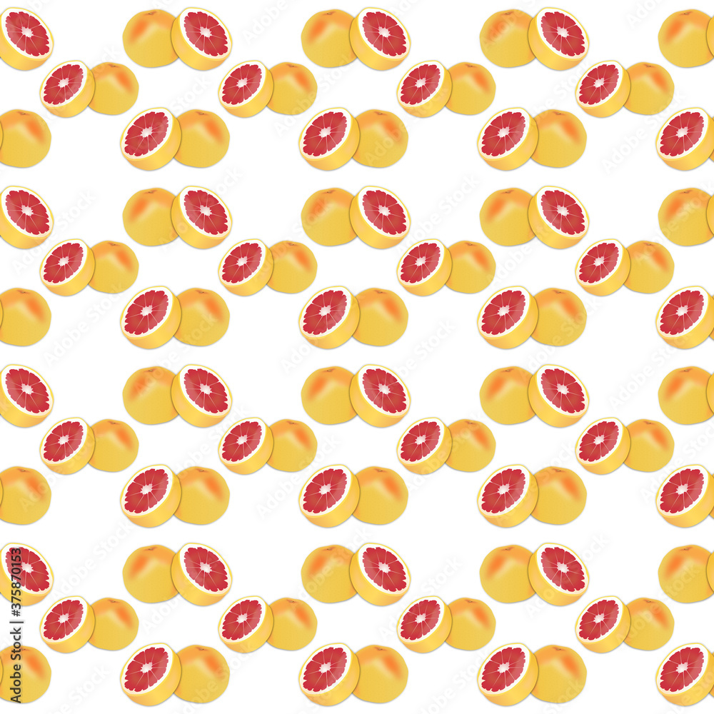KTSP03 GrapeFruit Seamless Background Pattern illustration-Stock-Image-6000-6000