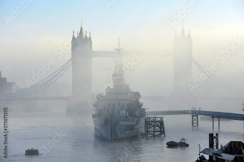 Lodnon, Tower Bridge und HMS Belfast
