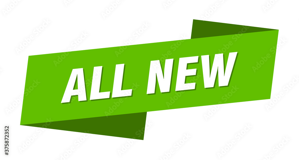 all new banner template. ribbon label sign. sticker all new banner template. ribbon label sign. sticker