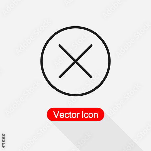 Delete Icon Vector Illustration Eps10