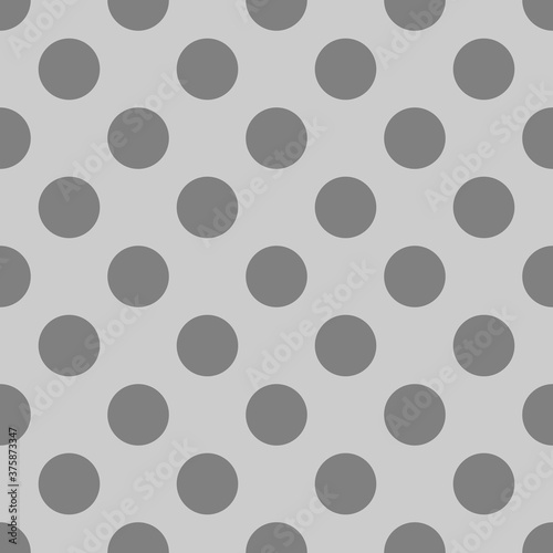 Seamless dark vector pattern with polka dots on grey background. For web design  blog  desktop wallpaper  texture