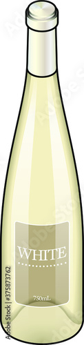 A bottle of white wine.