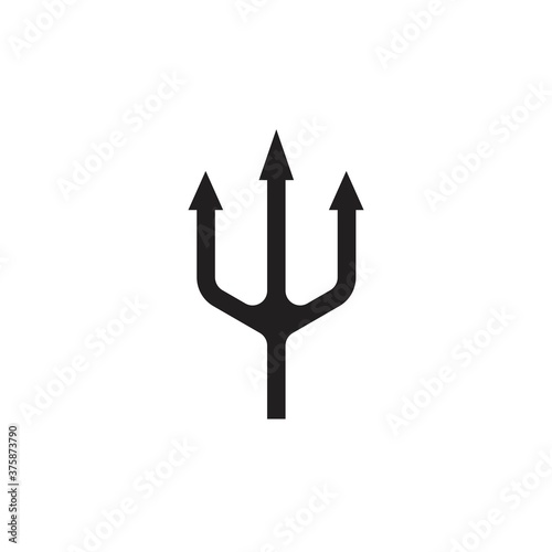 trident logo vector icon template  illustration