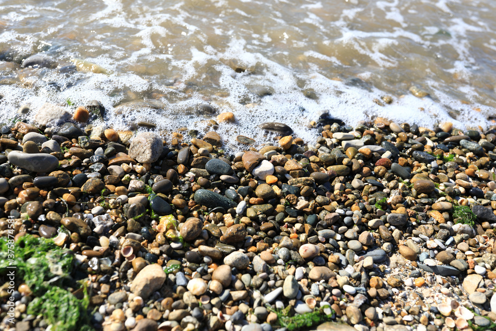 Pebble beach of the Azov Sea Pebble beach of the Azov Sea