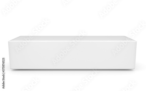 Wallpaper Mural 3D box on white background Torontodigital.ca