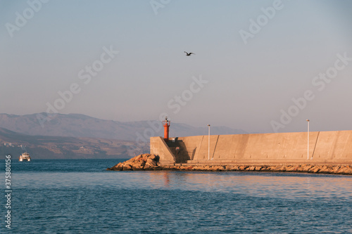 Espigon del puerto de Roquetas de Mar, Almeria photo