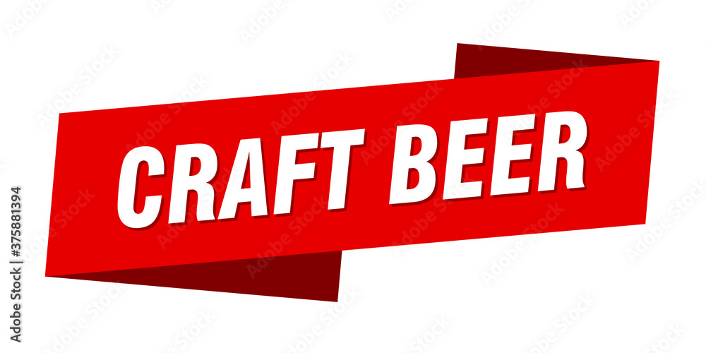 craft beer banner template. ribbon label sign. sticker craft beer banner template. ribbon label sign. sticker