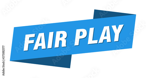 fair play banner template. ribbon label sign. sticker © Aquir