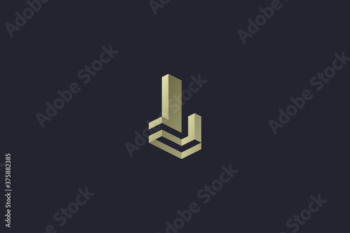 Luxury Gold Building Real Estate Logo
