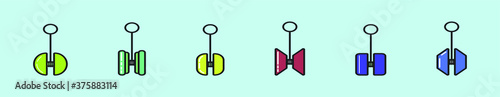 set of yoyo with various model. vector illustration