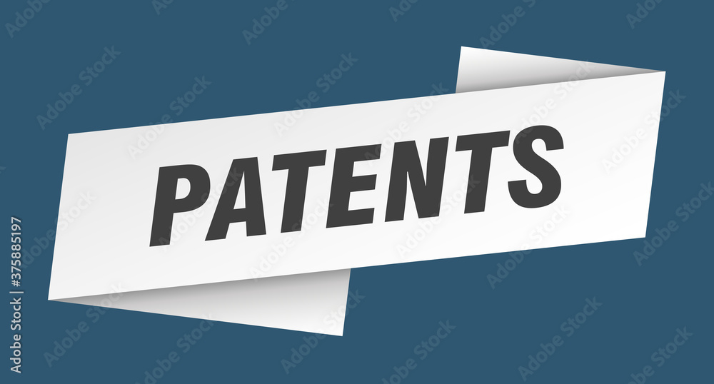 patents banner template. ribbon label sign. sticker patents banner template. ribbon label sign. sticker