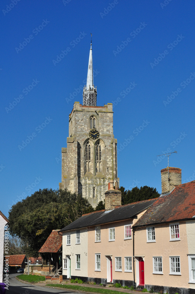 St Mary's Church and Houses, Ashwell, Herts