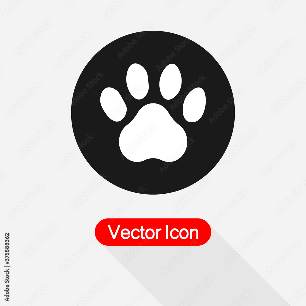 Paw Icon Vector Illustration Eps10 Paw Icon Vector Illustration Eps10