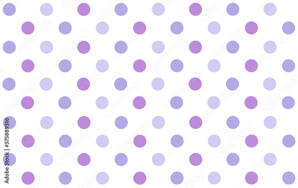 Geometric ornamental dot illustrator. Violet and Lilac Shades