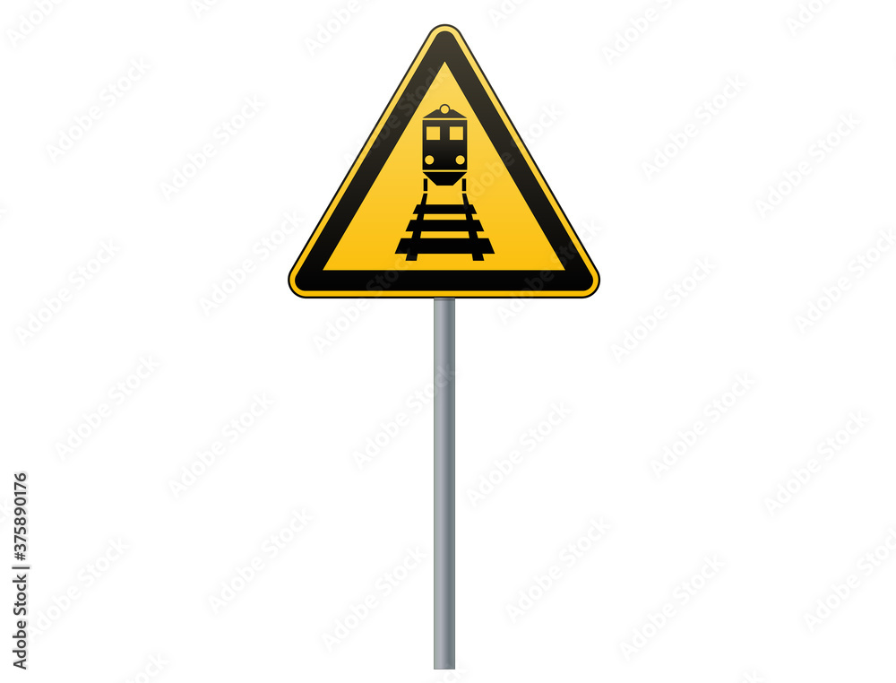 Signs about to cross the railroad crossing Signs about to cross the railroad crossing