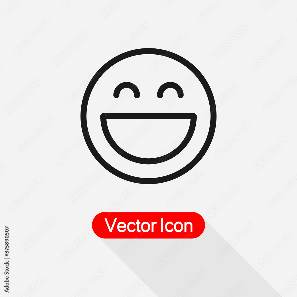 Smile Icon, Laught Smile Icon Vector Illustration Eps10 Smile Icon, Laught Smile Icon Vector Illustration Eps10
