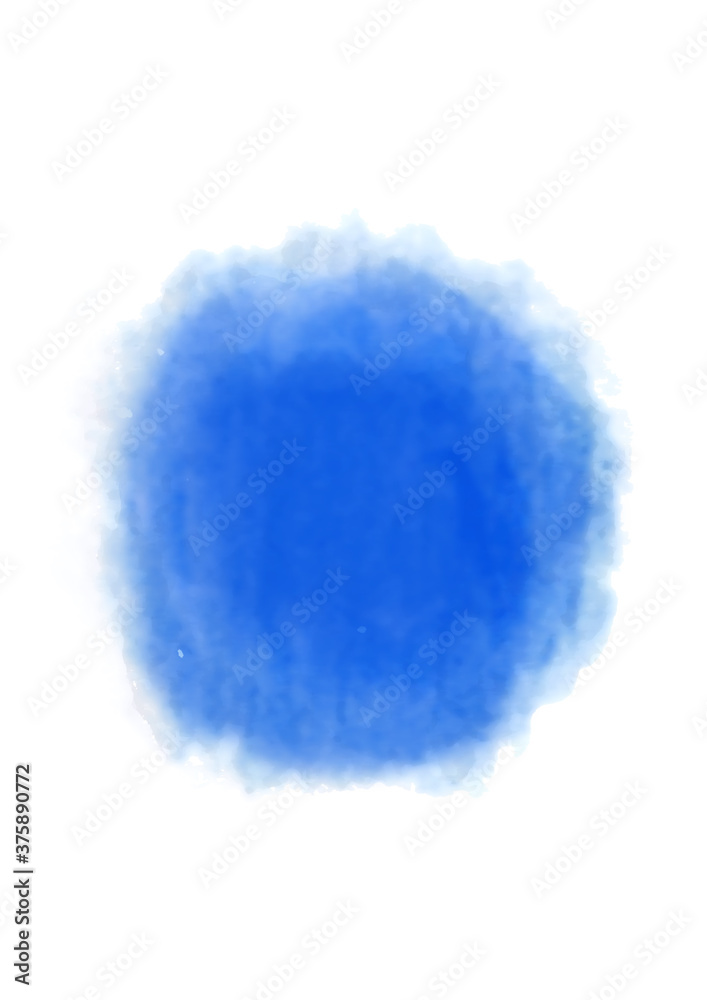 Fototapeta premium Spreading blue ink or watercolor background