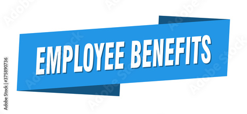 employee benefits banner template. ribbon label sign. sticker