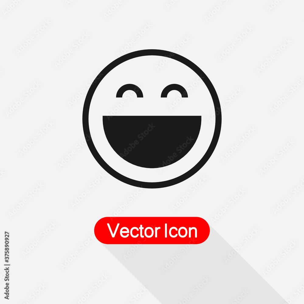 Smile Icon, Laught Smile Icon Vector Illustration Eps10 Smile Icon, Laught Smile Icon Vector Illustration Eps10