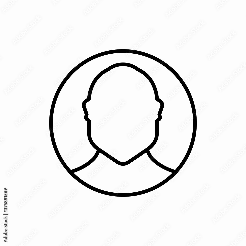 Outline user icon.User vector illustration. Symbol for web and mobile Outline user icon.User vector illustration. Symbol for web and mobile