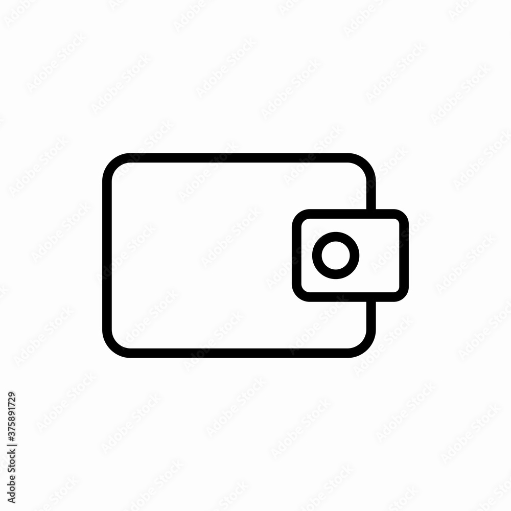 Outline wallet icon.Wallet vector illustration. Symbol for web and mobile Outline wallet icon.Wallet vector illustration. Symbol for web and mobile