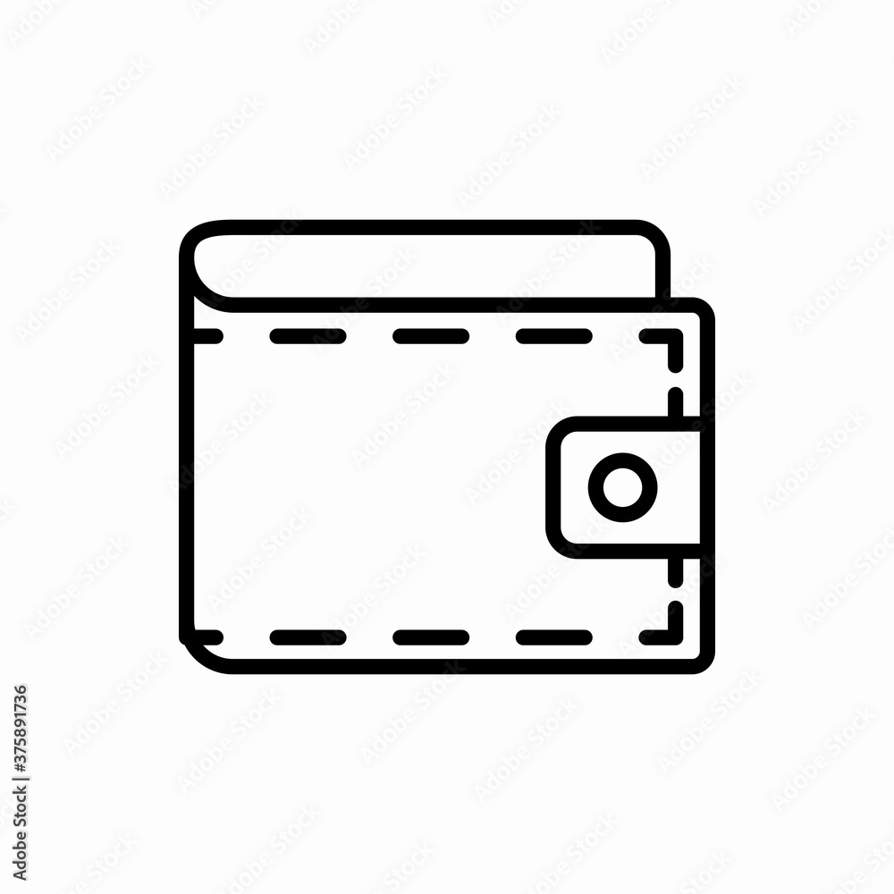 Outline wallet icon.Wallet vector illustration. Symbol for web and mobile Outline wallet icon.Wallet vector illustration. Symbol for web and mobile