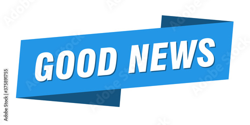 good news banner template. ribbon label sign. sticker