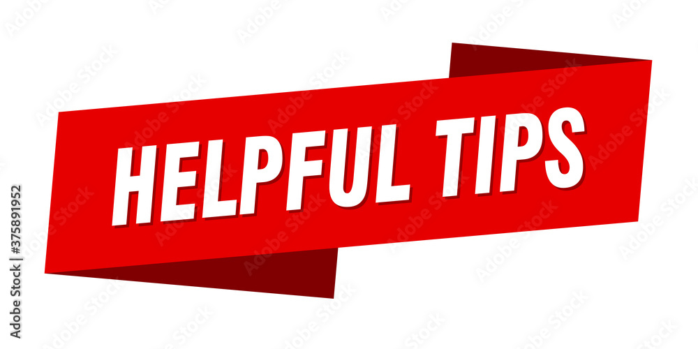 helpful tips banner template. ribbon label sign. sticker helpful tips banner template. ribbon label sign. sticker