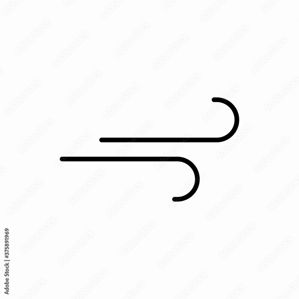 Outline wind icon.Wind vector illustration. Symbol for web and mobile