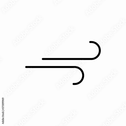 Outline wind icon.Wind vector illustration. Symbol for web and mobile