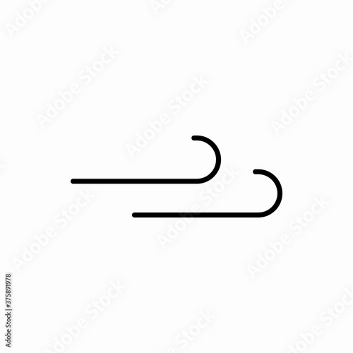 Outline wind icon.Wind vector illustration. Symbol for web and mobile