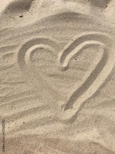 heart in the sand