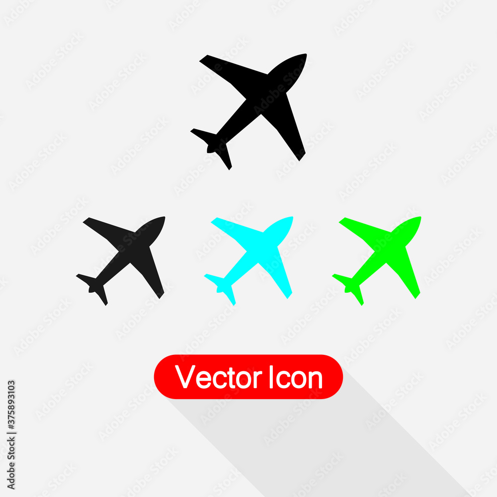Plane Icon Vector Illustration Eps10 Plane Icon Vector Illustration Eps10