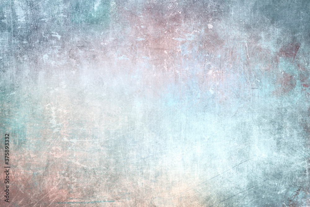 Pastel colored grungy wall
