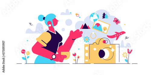Sweet memories vector illustration. 
