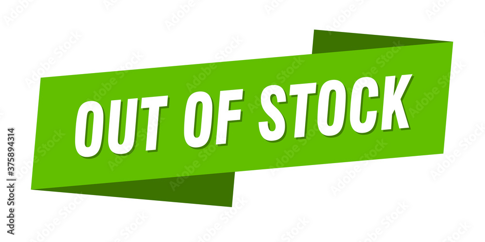 out of stock banner template. ribbon label sign. sticker out of stock banner template. ribbon label sign. sticker