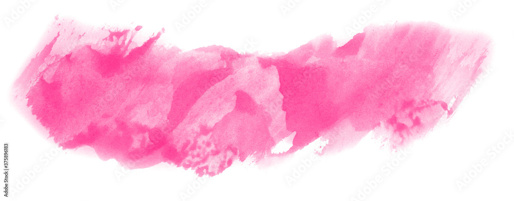 Abstract watercolor background hand-drawn on paper. Volumetric smoke elements. Pink color. For design, web, card, text, decoration, surfaces. Abstract watercolor background hand-drawn on paper. Volumetric smoke elements. Pink color. For design, web, card, text, decoration, surfaces.