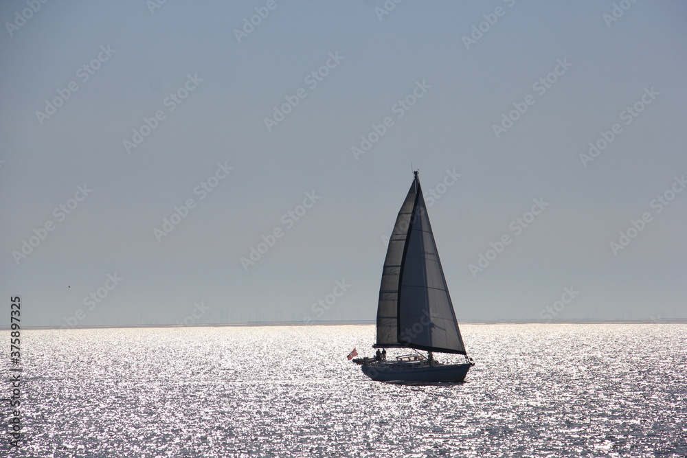 Sebelboot auf der Nordsee