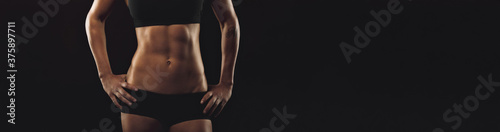 Fitness woman with sixpack abs © Jacob Lund