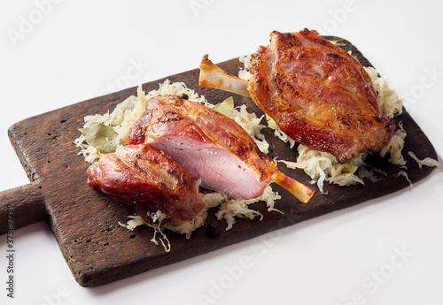 Photography Roasted German Eisbein or pork hocks