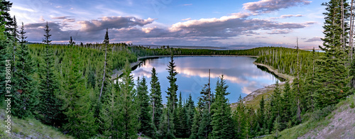 lake yellowstone in yellowstone national park in wyoming