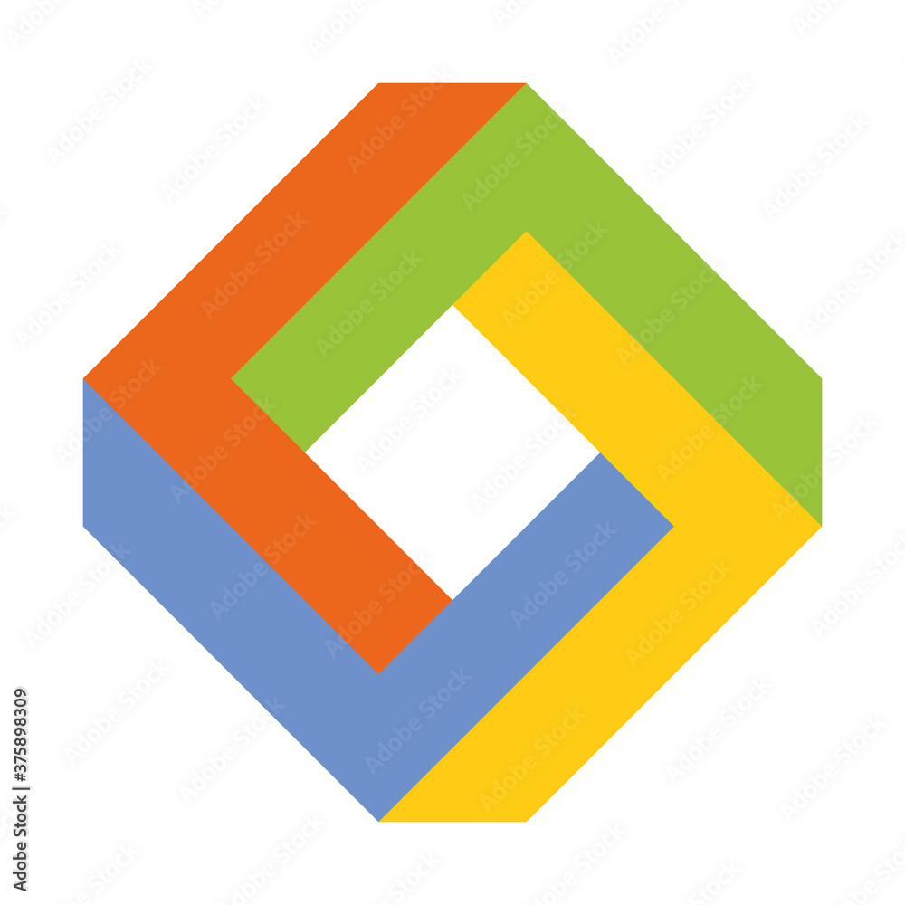 3D impossible square 3D impossible square