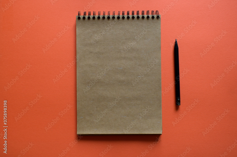 Sketchbook - an album for sketches with pencil, a small notebook is connected by a metal spiral. It is like a notebook, only for drawing and with dark paper. Sketchbook - an album for sketches with pencil, a small notebook is connected by a metal spiral. It is like a notebook, only for drawing and with dark paper.